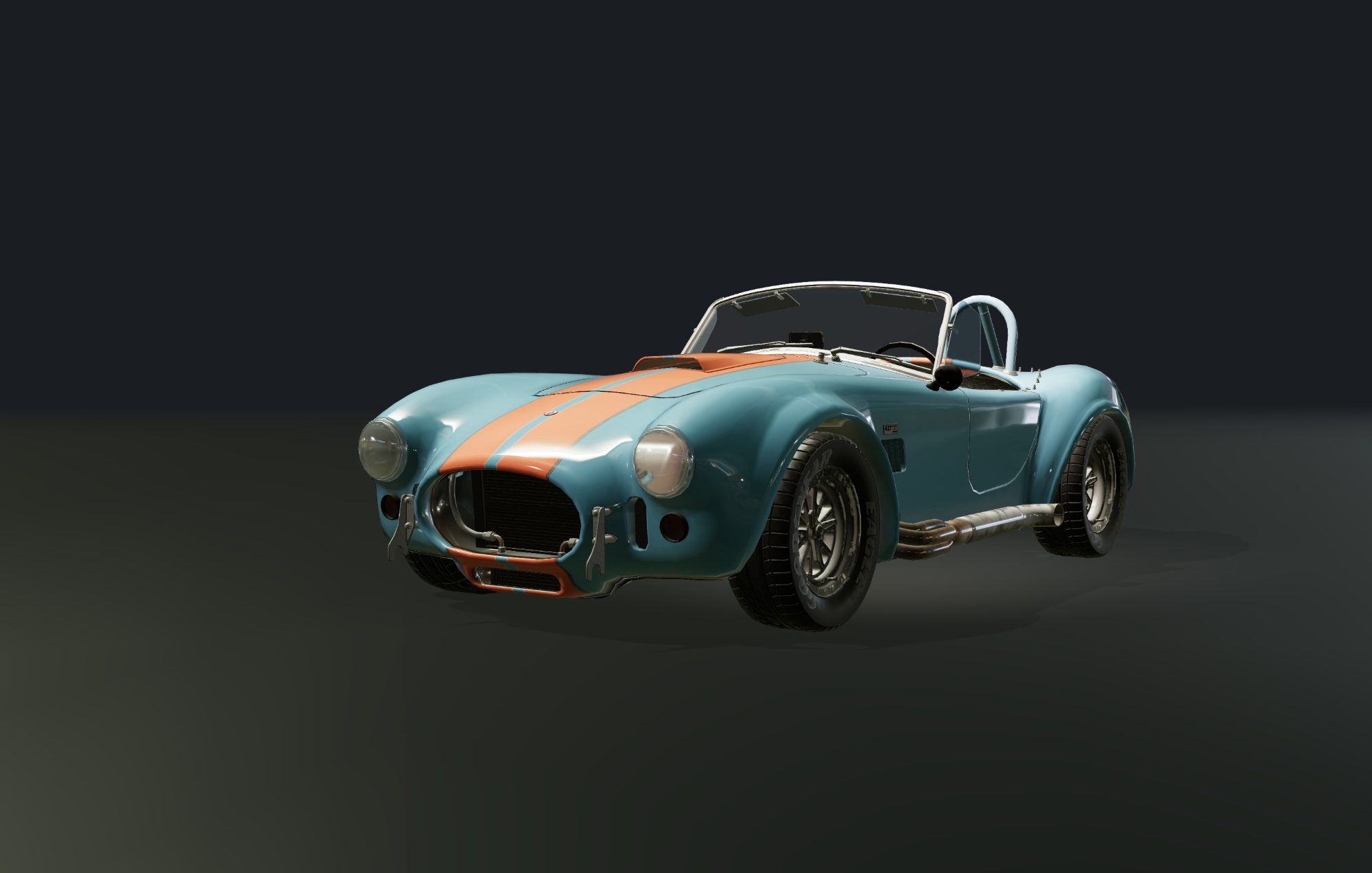 The front three-quarter: grille, overriders, headlamps.